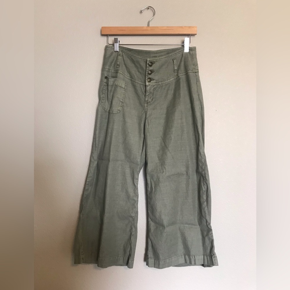 Gorgeous Olive Sundance Linen Tencel Pants